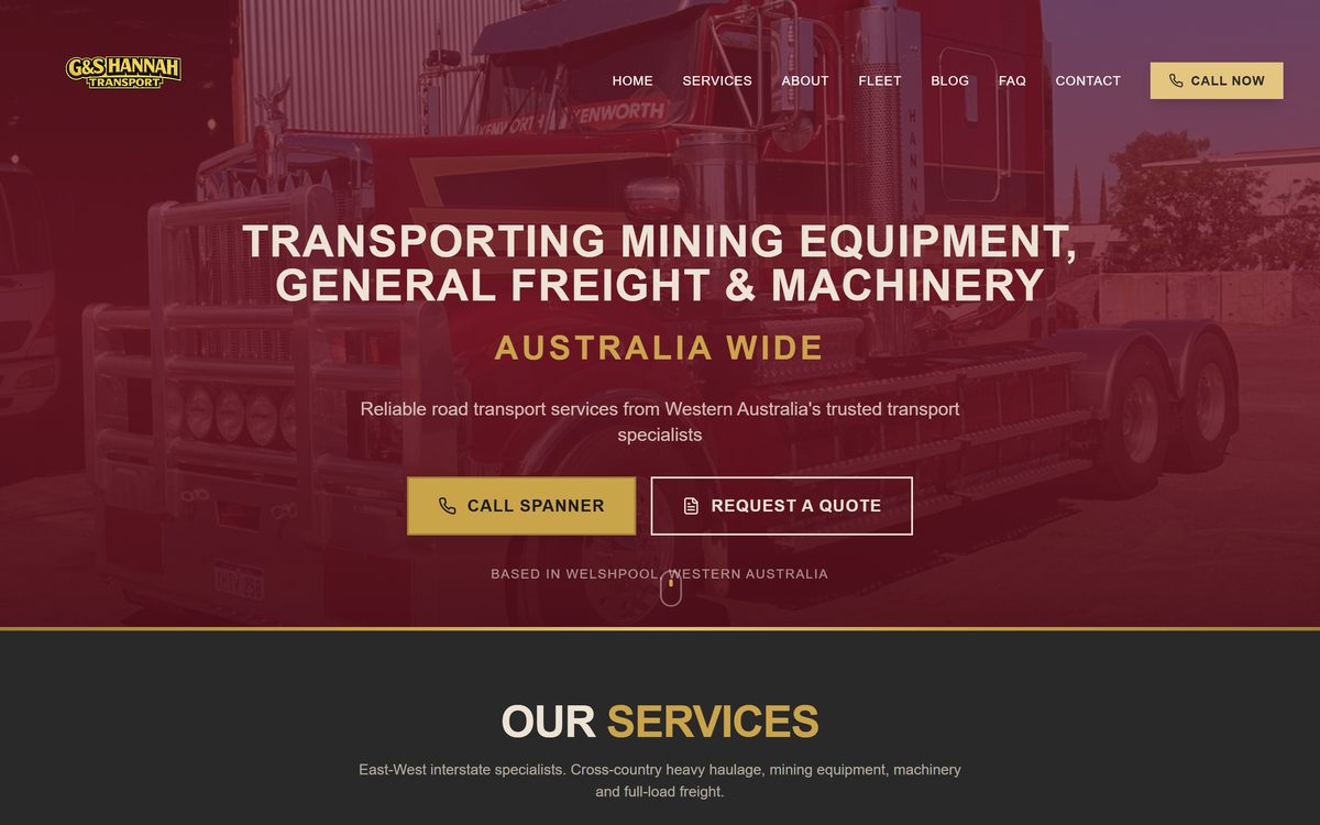 The GSH Transport website